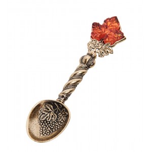 Десертная ложка Виноград (янтарь)