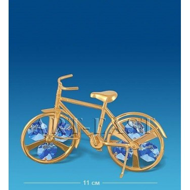 Фигурка Велосипед с кристаллами