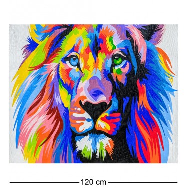 Картина Красочный лев