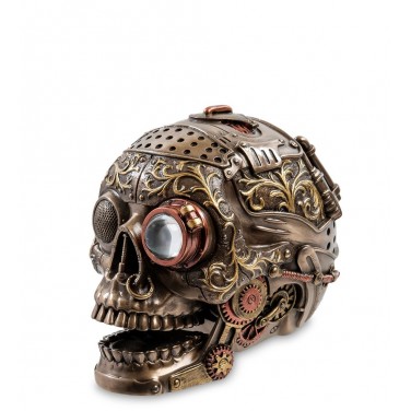 Статуэтка Пиратский череп-стимпанк