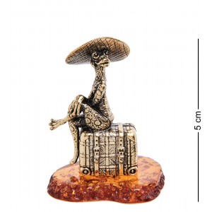 Фигурка Лягушка на Мальдивах (янтарь)