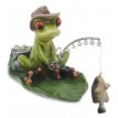 Фигурка Лягушонок - рыбачок