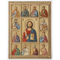 Панно Иисус и двенадцать апостолов