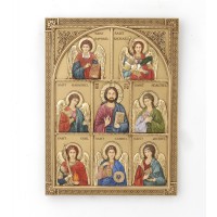 Панно Иисус Христос и архангелы