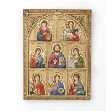 Панно Иисус Христос и архангелы