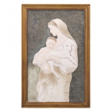 Панно Святая Дева Мария с младенцем