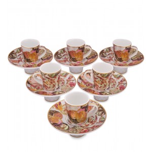 Кофейный набор Райский сад (на 6 персон)