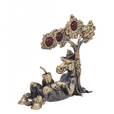 Фигурка Счастливый конь (янтарь)