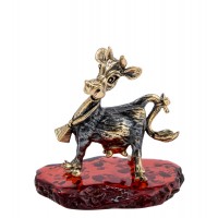 Фигурка Корова Зорька (янтарь)