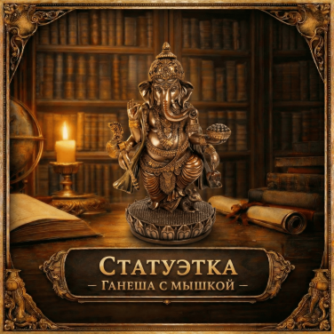 Статуэтка Ганеша с мышкой