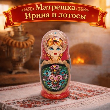 Матрешка Ирина и  лотосы