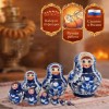 Матрешка Василина в голубом платочке - Фото № 2