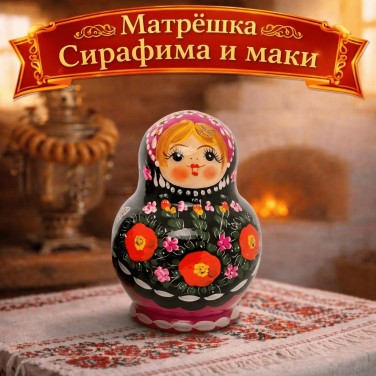 Матрешка Сирафима и маки