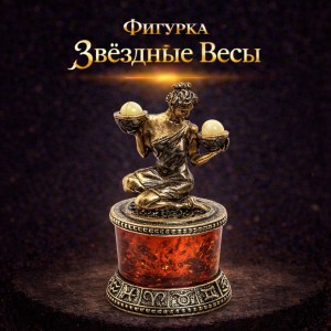 Фигурка Звёздные Весы (янтарь)