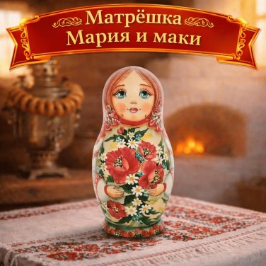 Матрешка Мария и маки