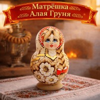Матрешка Алая Груня
