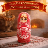 Матрешка Розовая Евдокия