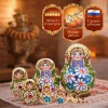 Матрешка Василиса с букетом - Фото № 2