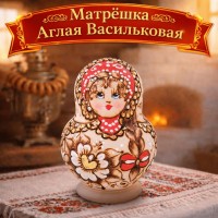 Матрешка Аглая Васильковая