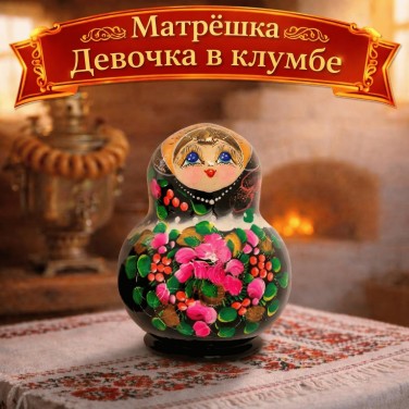 Матрешка Девочка в клумбе