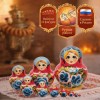 Матрешка Синие розы - Фото № 2