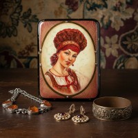 Шкатулка Русская дворянка (ручная работа)