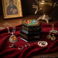 Шкатулка Тайна каменного цветка (ручная работа)