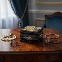 Шкатулка Парочка у колодца (ручная работа)