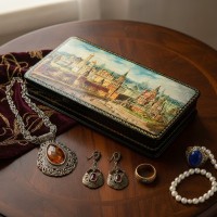 Шкатулка Советская Москва (ручная работа) Шкатулка Советская Москва (ручная работа)