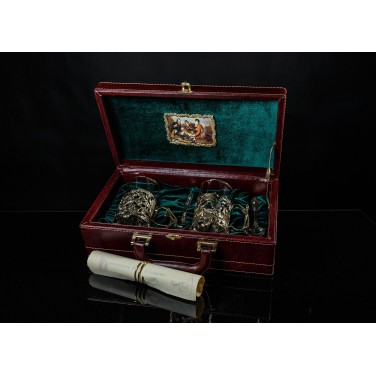 Чайный набор Охота и рыбалка (в кейсе)