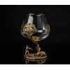 Бокал для коньяка Кабан и охотник - Фото № 2