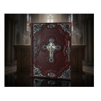 Подарочная книга Библия с иллюстрациями Доре (посеребрённые накладки)