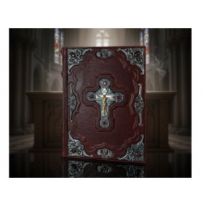 Подарочная книга Библия с иллюстрациями Доре (посеребрённые накладки)