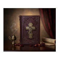 Подарочная книга Молитвослов (с бронзовым крестом)