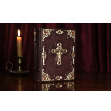 Подарочная книга Библия с иллюстрациями Доре (бронзовые накладки)