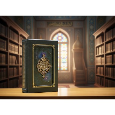 Подарочная книга Коран (с росписью и бронзовой накладкой)