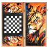 Подарочные нарды и шашки Огненный лев - Фото № 4