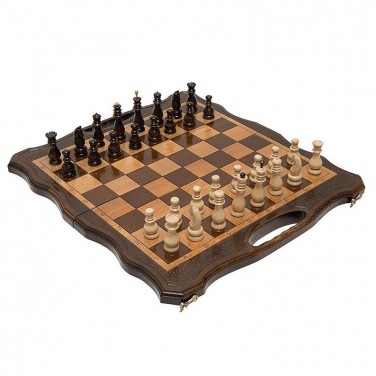 Резные шахматы и нарды Кайрат