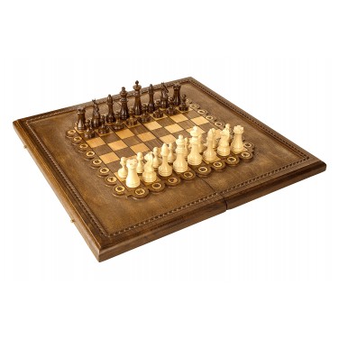 Подарочные шахматы и нарды Храбрый Ардашир
