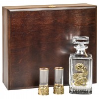 Набор для водки Знак змеи (в шкатулке) Набор для водки Знак змеи (в шкатулке)
