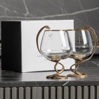 Набор бокалов для коньяка Изящная змейка (в коробке) Набор бокалов для коньяка Изящная змейка (в коробке)