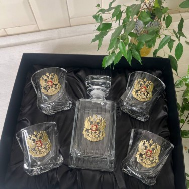 Набор для виски Герб России (в коробке)