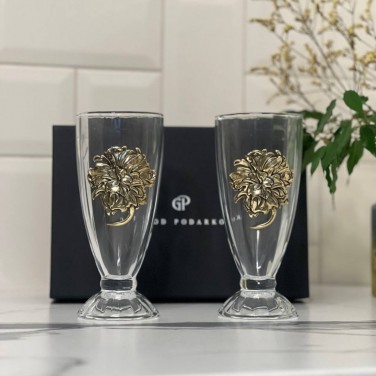 Набор бокалов для коктейля Золотые пионы