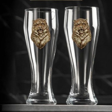 Набор бокалов для пива Русский медведь (в коробке)