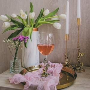 Бокал для вина Нежные ландыши (в коробке)