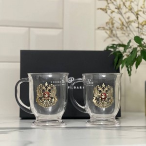 Набор бокалов для глинтвейна Герб России