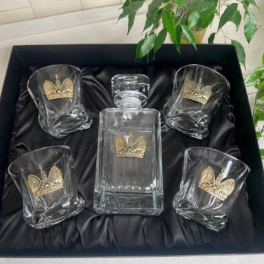 Набор для виски Золотая корона (в коробке)