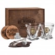Набор бокалов для виски Зодиакальные львы (в шкатулке)