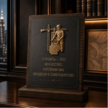 Настольное панно Строить - это искусство Настольное панно Строить - это искусство