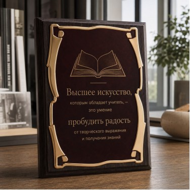 Плакетка Искусство учителя Плакетка Искусство учителя